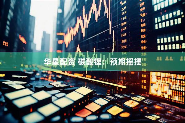 华星配资 碳酸锂：预期摇摆