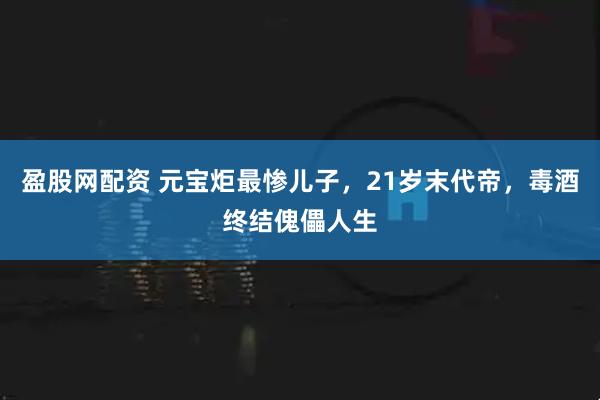 盈股网配资 元宝炬最惨儿子，21岁末代帝，毒酒终结傀儡人生